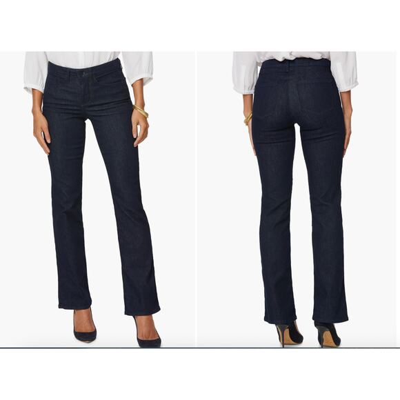 NYDJ Barbara Bootcut Jeans Dark Wash Stretch Denim High Rise Size 18W - Picture 1 of 10
